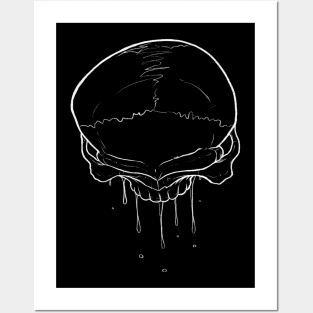 Skull Drip Posters and Art